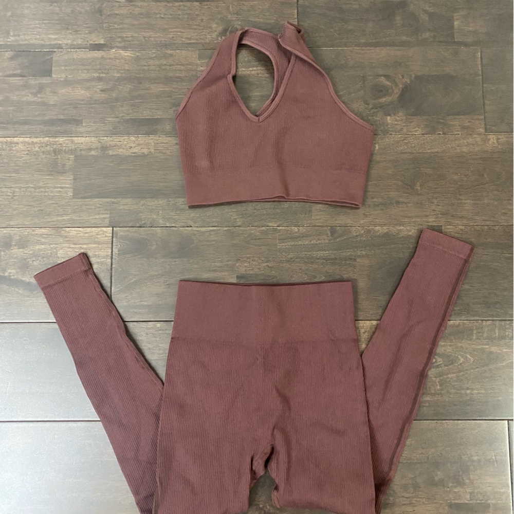 Burgundy Workout Set